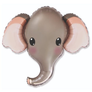 BABY: Baby Elephant Balloon Grey