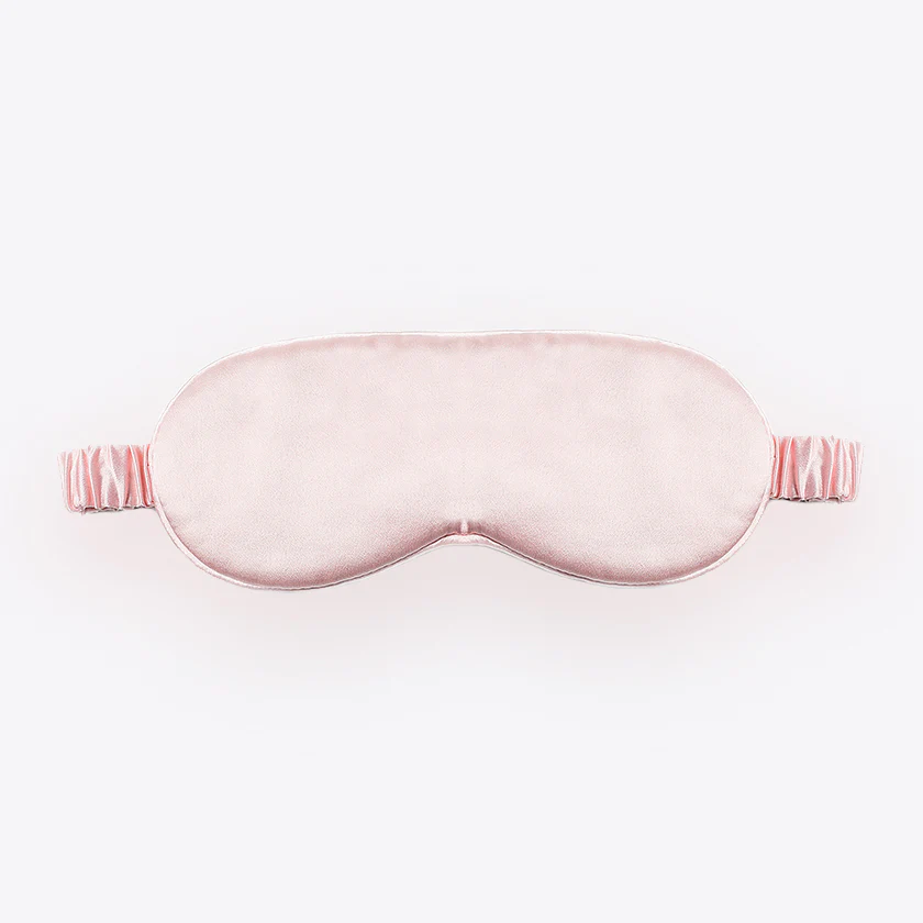 Bright Pink Silk Eye Mask