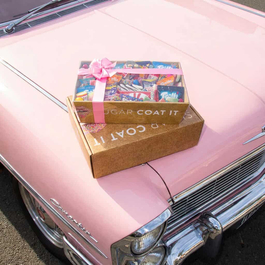 Dessert gift box filled with chocolates, cookies and sweets in Perth