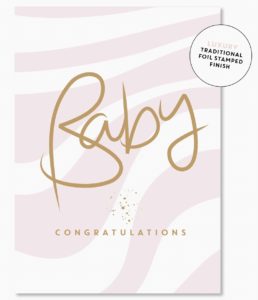 BABY: Pink Ripple Card