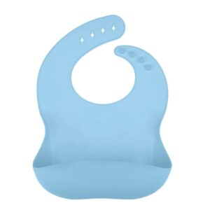Blue Silicone Bib