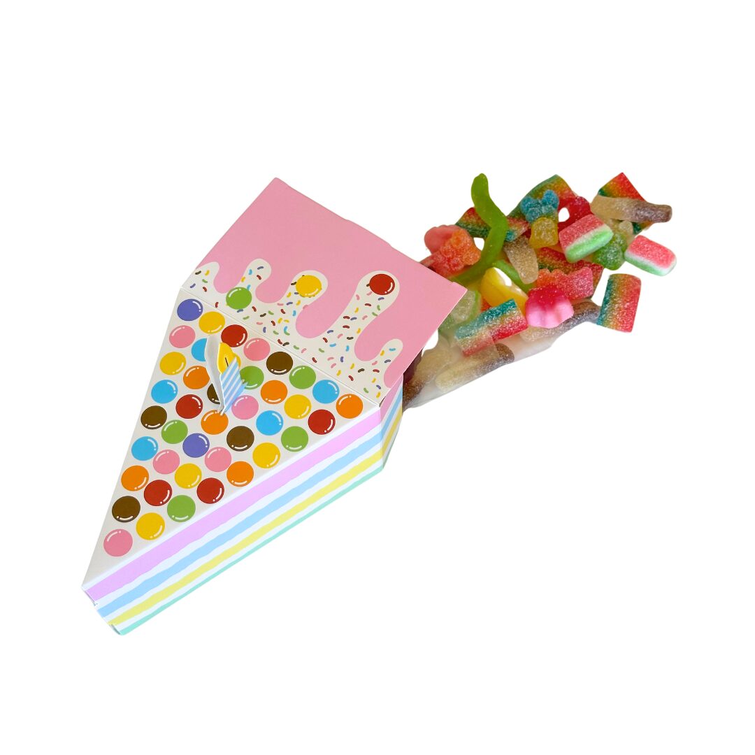 Lolly Filled Birthday Cake Slice