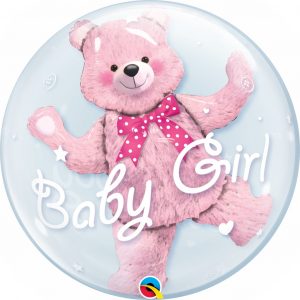 BABY: Double Bubble Pink Bear