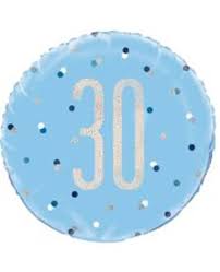Blue 30 Balloon