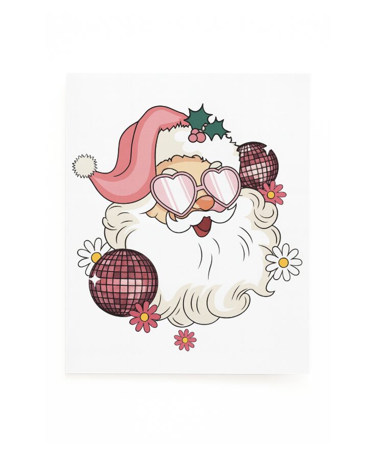 CARD: Retro Santa