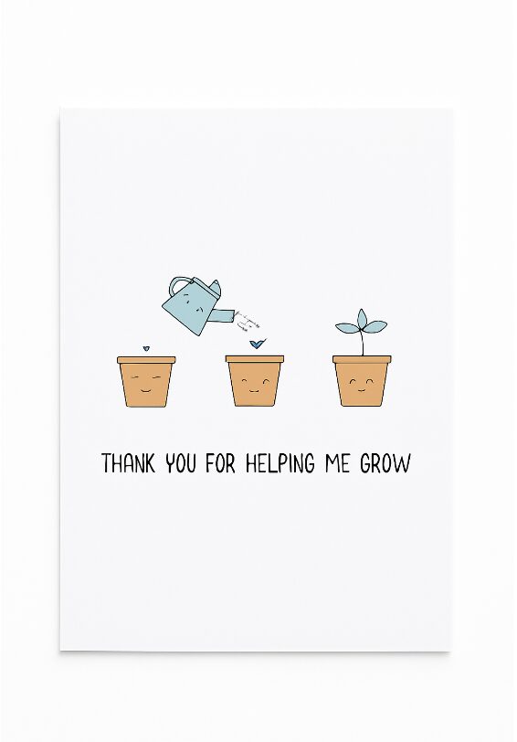Thank you for helping me grow