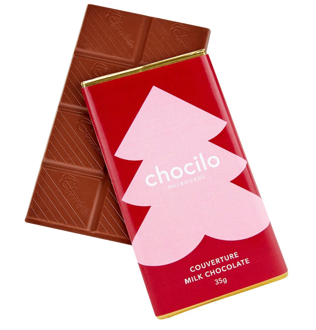 "Christmas Tree" Milk Chocolate Block - 35g