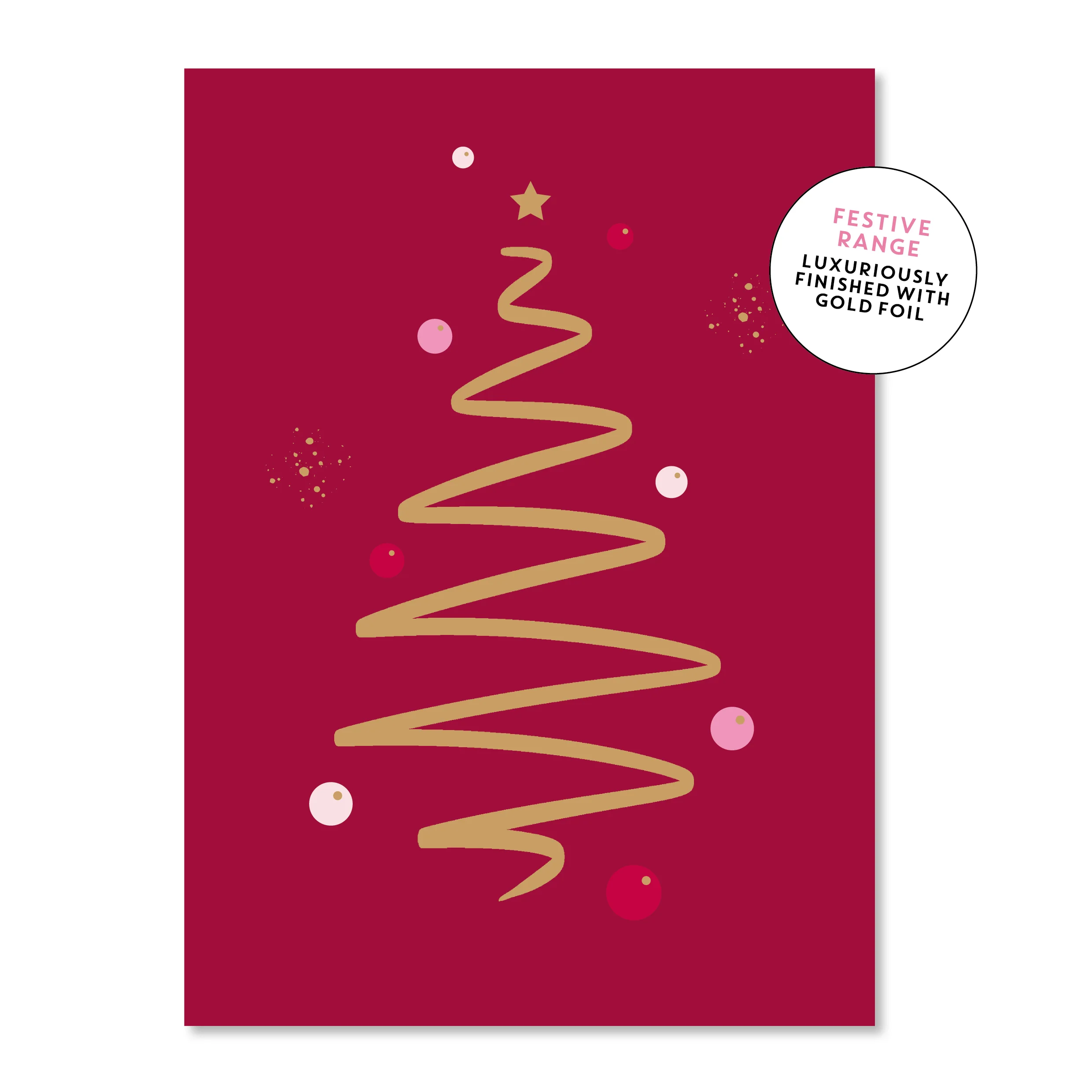 CARD: Red Christmas Tree