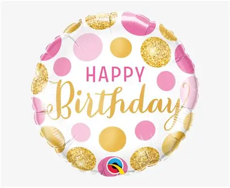 Happy Birthday Pink and Gold