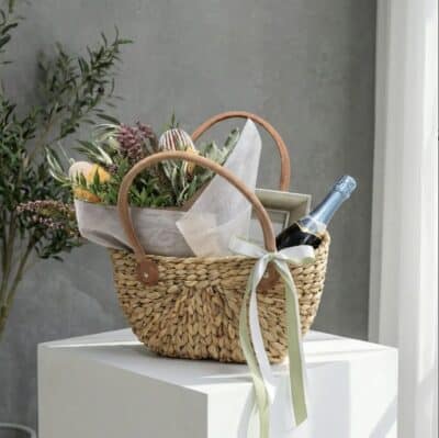 Mother’s Day Native Flower, Sparkling & Photo Frame Gift Basket