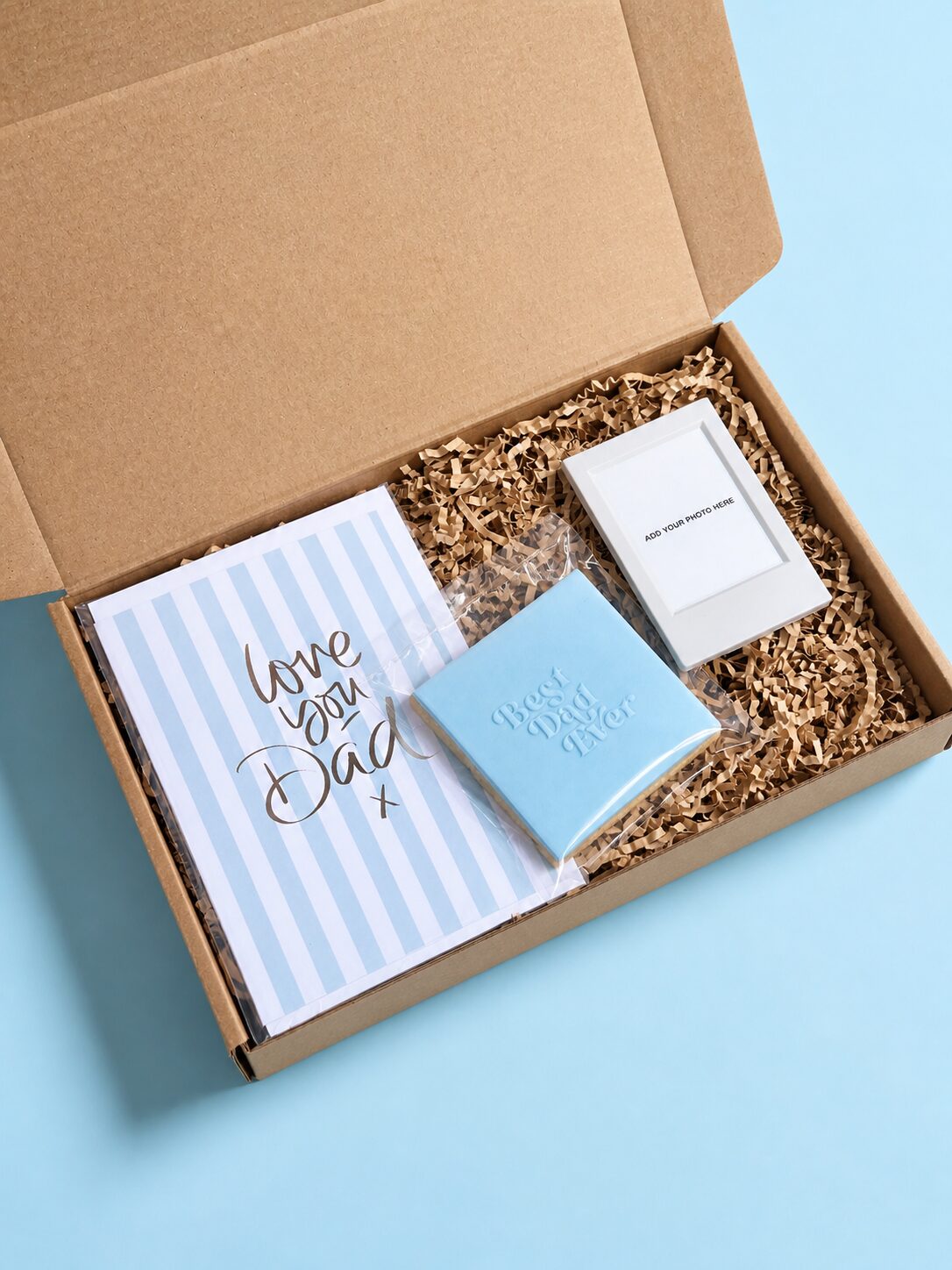 Personalised Father’s Day Gift Box with Photo & Cookie