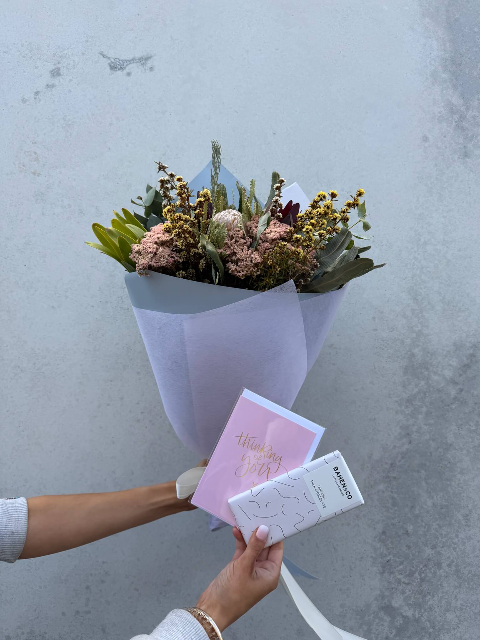 Native Flowers & Chocolate Gift Bundle Native Flowers & Chocolate Gift Bundle