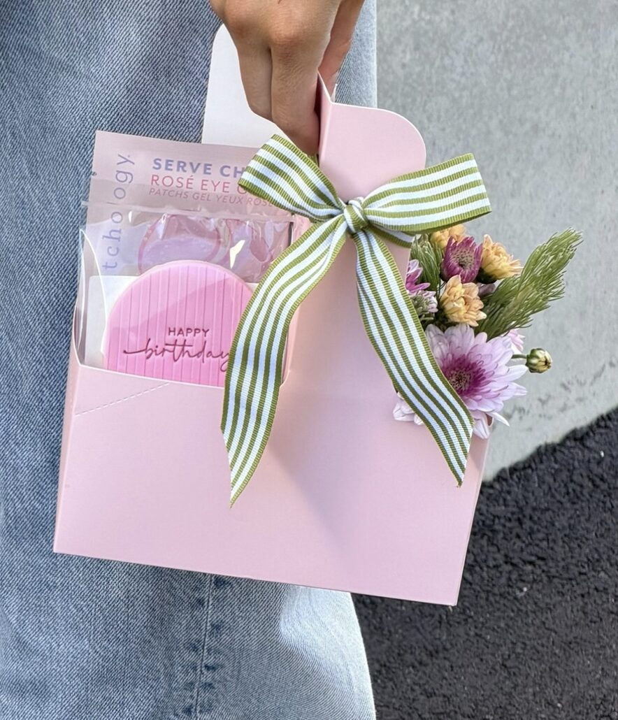 Birthday Flower Gift Caddy Birthday Flower Gift Caddy