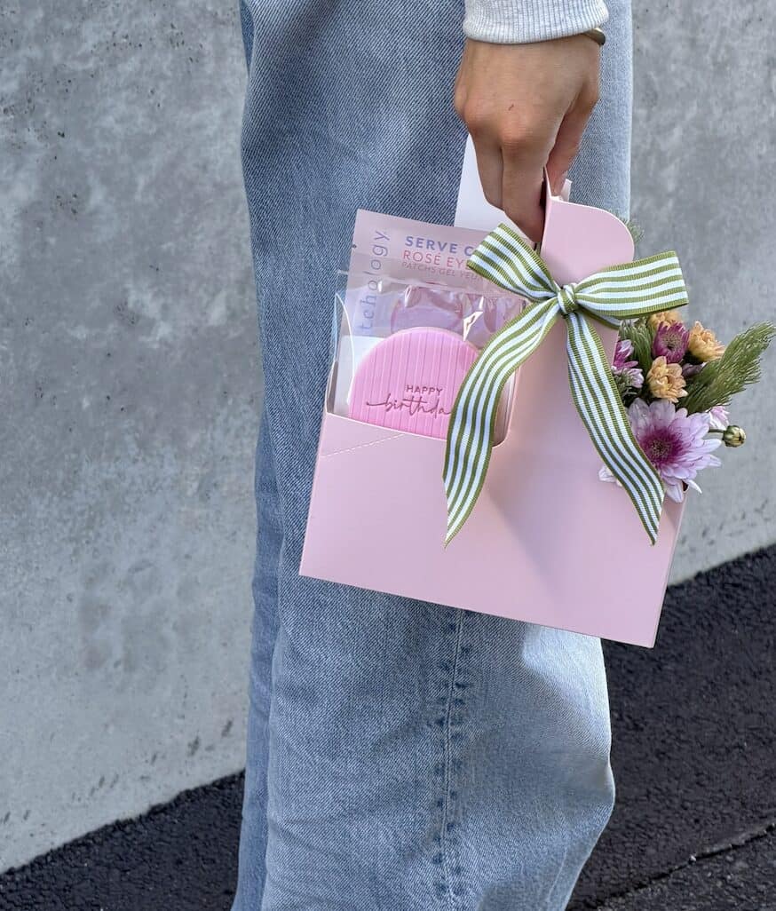 Birthday Flower Gift Caddy Birthday Flower Gift Caddy