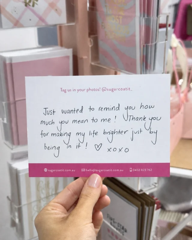 Sometimes the sweetest part of the gift is the message that comes with it 💌 

A little reminder, a thank you, an “I’m thinking of you”, it doesn’t have to be a big occasion to make someone feel loved.

Send them something sweet, and we’ll make sure it arrives beautifully 💗

#perthgifts #perthgiftideas #perthdelivery #perthsmallbusiness #giftideas